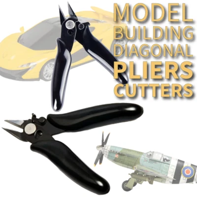 HIPPY BOD Cutters Diagonal Pliers Model Making Precise Lockable Spring Grip 3.5"