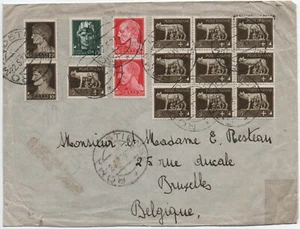 INCOMING MAIL: LETTERA DA ROMA PER BRUXELLES del 1937 - Picture 1 of 2
