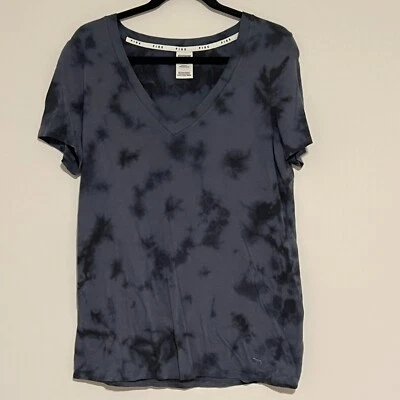 Camiseta ROSA Victorias Secret Mujer Mediana Gris Estampado Prendas para dormir Camisa Foto 1 de 4