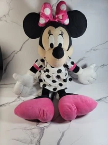 Jay Franco Minnie Mouse Plush 22 Inch White Dress With Black Dots  Disney Store - Picture 1 of 6