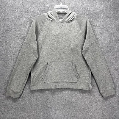 Prince & Fox Sweatshirt Women Medium Gray Hooded Pocket long sleeves - Image 1 of 4