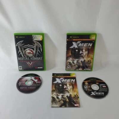 Lote de juegos XBOX: Mortal Kombat Deadly Alliance y X-Men Legends Apocalypse II 2 Foto 1 de 4