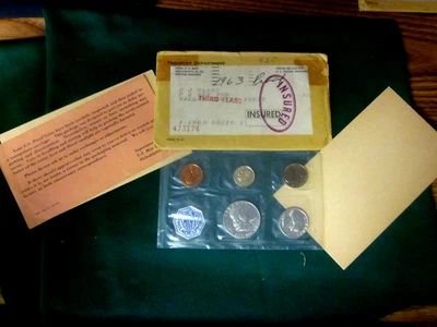 1963 Silver Proof U.S. Mint Set w/OGP & Cello Sealed Coins. - Image 1 of 2