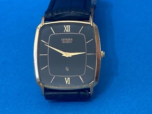 citizen classic uhr schwarz flach 1081440 Quarz Vintage. - Bild 1 von 8