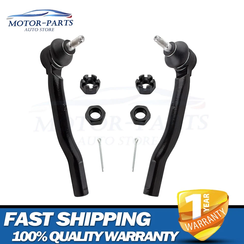 Pair Front Outer Tie Rod End Link for 2007-2010 2011 Nissan Versa 2009-2014 Cube Foto 1 de 4