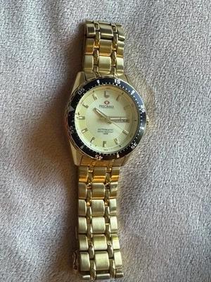 PrecimaxMen's PX12097 Vintage Automatic Gold Dial Watch - Image 1 of 4