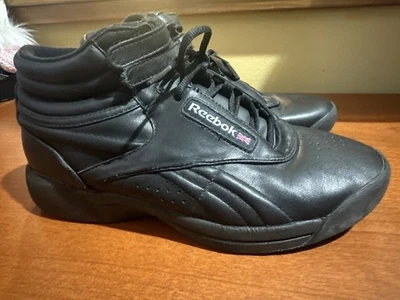 Reebok Classic Freestyle High Black Shoes Women's Size 7 - Image 1 of 4