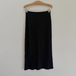 Reformation Rippstrick Viola Midi Rock schwarz Größe XS - Bild 1 von 4