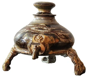 MCM Glühweinspender mit Fuß Apfelwein Urlaub Party Getränk Steinzeug Bargeschirr - Bild 1 von 18