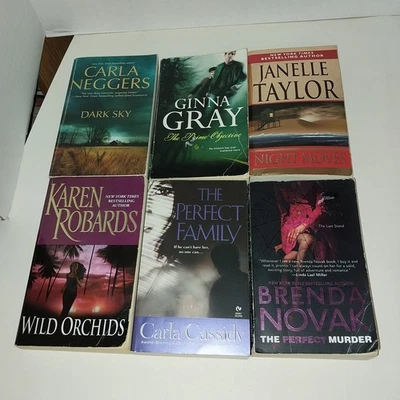 Romantic Suspense Mixed Variety Paperback Book Lot Of 6 Love Thriller - Image 1 of 4