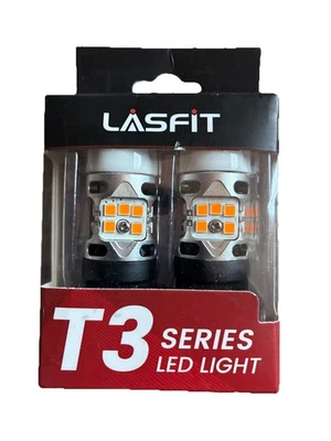 Lasfit 3157A T3 Series Amber LED Turn Signal Bulbs CanBus-Ready - Image 1 of 2