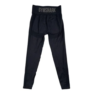 Gymshark Leggings Womens XXS Black Seamless High Waisted Rise Compression Logo - Picture 1 of 10