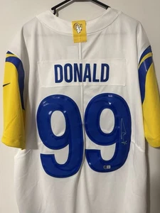 Aaron Donald Signed/Autographed Los Angeles Rams Nike NFL Authentic Ltd Jersey - Picture 1 of 1