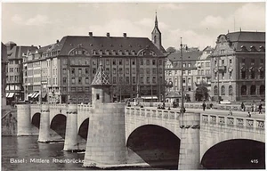 Schweiz - BASEL - Mittlere Rheinbrücke - Verlag Frobenius 415 - Picture 1 of 2