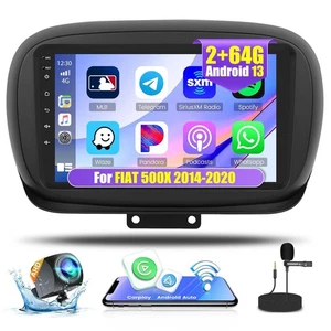 For Fiat 500X 2014-2020 Stereo CarPlay Android Screen Car Radio GPS Video Pm 64G - Picture 1 of 6