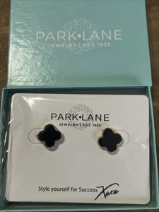 💚💙🩵💜 NEW Park Lane LANA Earrings - BLACK NIB New In Box - Picture 1 of 8