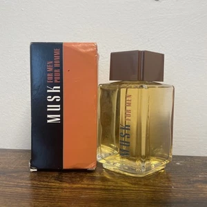 Avon Musk For Men Cologne Pour Homme 3.4 FL OZ / 100ml Splash Full Bottle 2000 - Picture 1 of 6