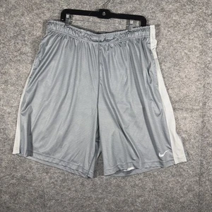 Pantaloncini da basket uomo Nike Dri-Fit grigio erica XXL con tasche a righe - Foto 1 di 6