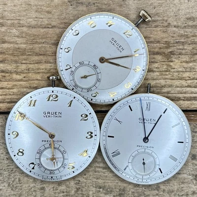 Movimiento Reloj Bolsillo 10s Gruen - Grado Veri-Fino - 15, 17 Joyas, Sin Ajustar Foto 1 de 2