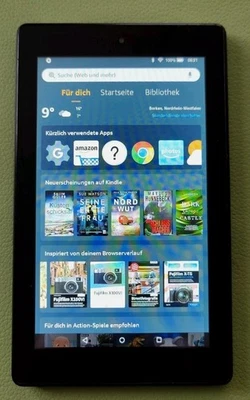 Amazon Fire 7, Tablet, 16GB, Wi-Fi, 7 Zoll - Schwarz, wenig gebraucht!  - Bild 1 von 3