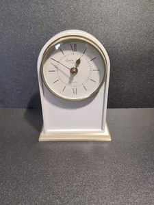 Quartz London Clock White And Gold Heritage Mantel Clock - Picture 1 of 7