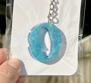 Beautiful Two-Tone Blue “O” Keychain - Picture 1 of 7
