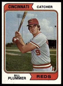 1974 Topps #524 Bill Plummer Cincinnati Reds EX-EXMINT NO RESERVE! - Picture 1 of 2