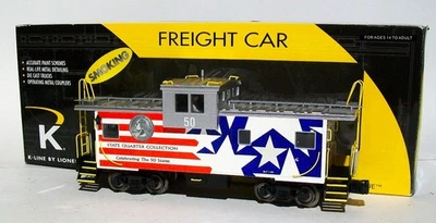 K-LINE 6-22312 US Quarter Commemorative Scale Caboose with Smoke - Image 1 of 4