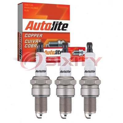 3 bujías Autolite núcleo de cobre para Pontiac Firefly Ignition gx 1985-1989 Foto 1 de 4