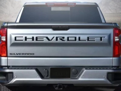 NUEVO FABRICANTE DE EQUIPOS ORIGINALES GM Chevrolet negro brillante puerta trasera letras 19432560 Silverado 2020-2025 Foto 1 de 4