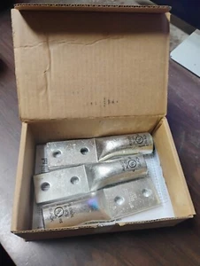 NSI AL600N ALETTE A COMPRESSIONE 1/2" 2 FORI 600 MCM NERO STAMPO NUOVO SCATOLA DA 3 CADAUNA - Foto 1 di 10