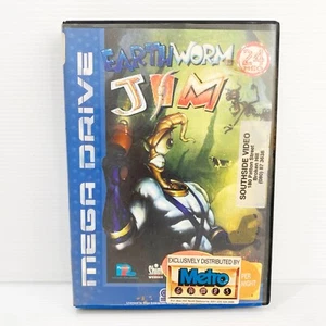 Earth Worm Jim + Manual - Sega Mega Drive - Tested & Working - Free Postage - Picture 1 of 5