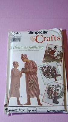 Simplicity Crafts 9348 A Christmas Gathering Hallmark Ornamen Patterns - Image 1 of 2