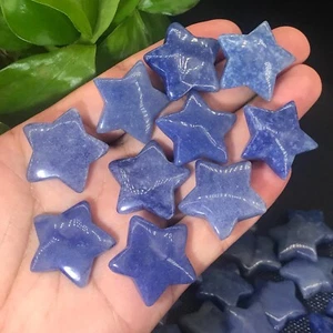 Cristal curativo de cuarzo estrellas aventurina azul natural 10 piezas regalo 1" - Imagen 1 de 11