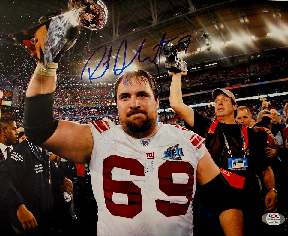 RICH SEUBERT New York Giants Signed Autographed 11x14 Photo JSA 2X SB CHAMP - Image 1 of 1