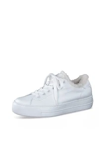 PAUL GREEN BIXBY FLUFF FAUX FUR LINED PLATFORM SNEAKER WHITE SIZE 10 - Picture 1 of 9