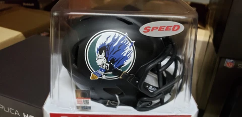 AIR FORCE FALCONS SPOOKY  DESIGN REPLICA MINI HELMET NCAA RIDDELL Cover
