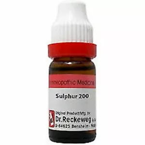 Dr Reckeweg Germany Homeopathy Sulphur 200 CH Dilution 11ml Free Shipping - Picture 1 of 1