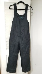 Vintage Black Raeurks Snowboard Overalls Ski Bib Snow - Medium Adjustable Strap - Bild 1 von 3