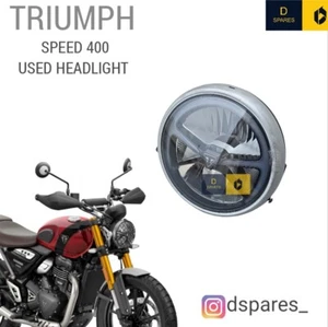 Triumph Speed 400 LED Headlight Less Used - Picture 1 of 10