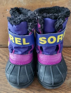 Sorel WinterToddler Snow Boots - Insulated - Size 5 - Pink- Purple - Picture 1 of 9