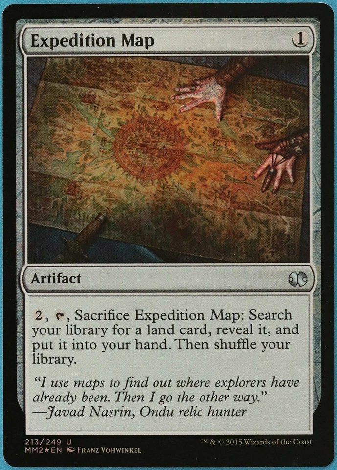 Expedition Map FOIL Modern Masters 2015 NM Artifact Uncommon MTG - Image 1 of 1