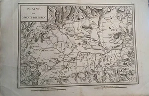 Stampa - Plaine de Montbrison ( Loire) - C.a 1800 - Atlante a firma A. Poiret   - Picture 1 of 1