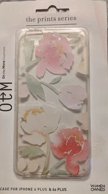 Funda Centon OTM Cotizaciones Impresiones para iPhone 6/6s Plus, Transparente/Peonías Gone Brillante  Foto 1 de 3