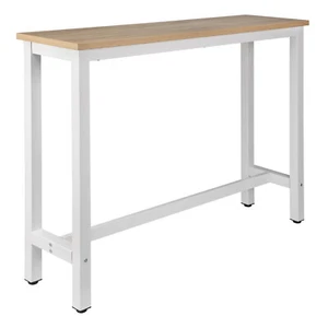 1 x Bartisch Bistrotisch Stehtisch Esstisch Metallgestell MDF Hell Eiche BT30hei - Bild 1 von 9