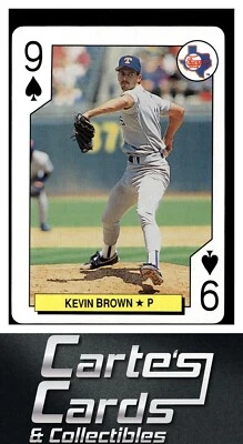 Kevin Brown 1992 Bicycle All-Stars Playing Cards #9S Texas Rangers - Image 1 of 2