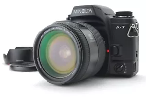 【MINT-】Minolta a7 α7 SLR Black Body Film Camera + 24-85mm F3.5-4.5 Lens JAPAN - Picture 1 of 12