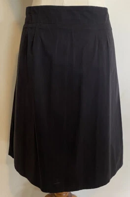 Myer Miss Shop 50’s inspired black knife pleat skirt. Size 10. - image 1 of 4