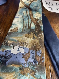 wildlife ANIMAL HIGH END DRESS SUIT DESIGNER NECKTIE TIE FREE SHIPPING - Picture 1 of 4