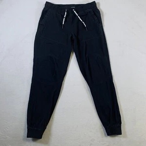 VTG Y2K Ecko Untld Pants Black Mens Small Black Adjustable Waist Baggy Joggers - Picture 1 of 14